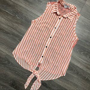 Orange Striped Top 3 for $15 Sale